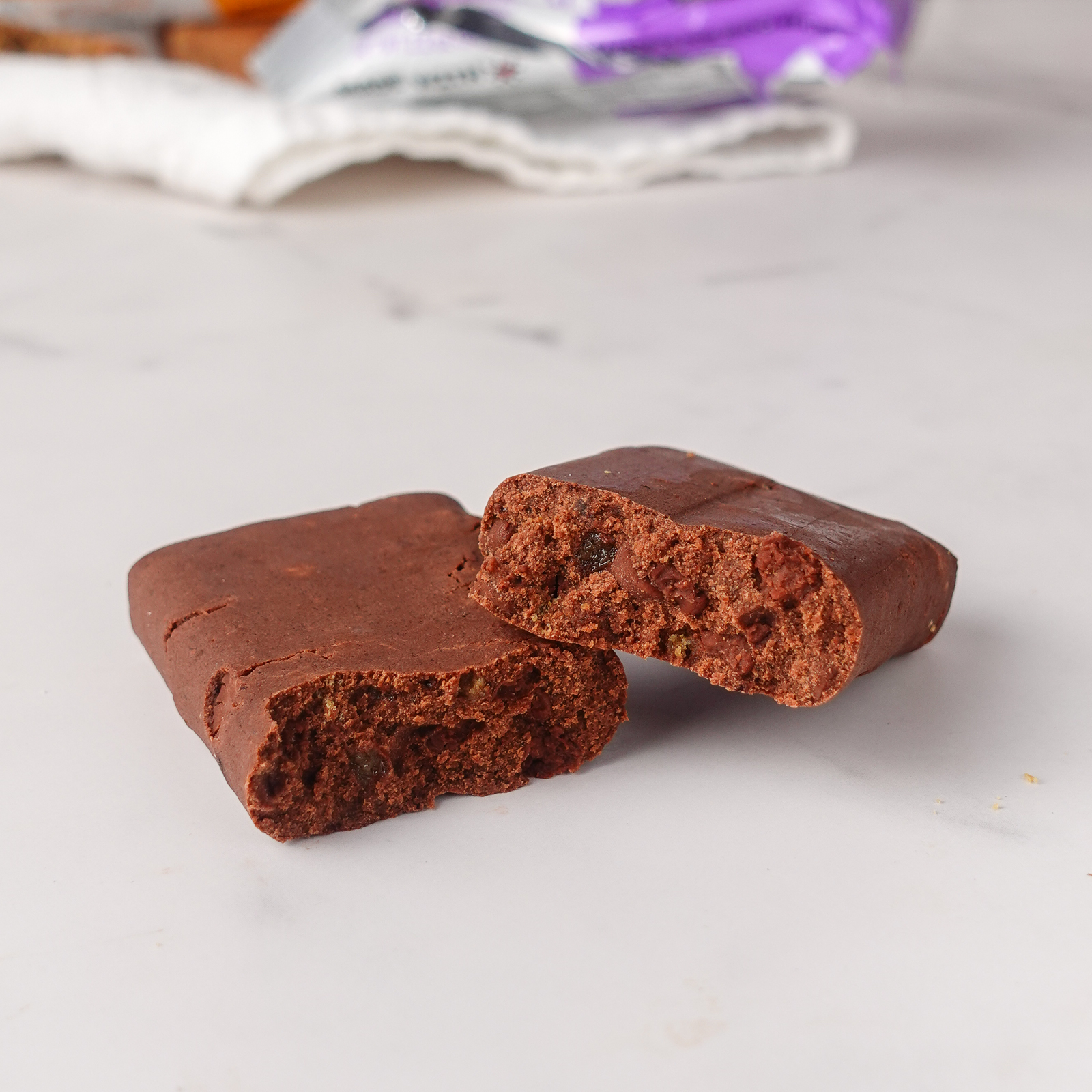 Double chocolate bobo's protein bar