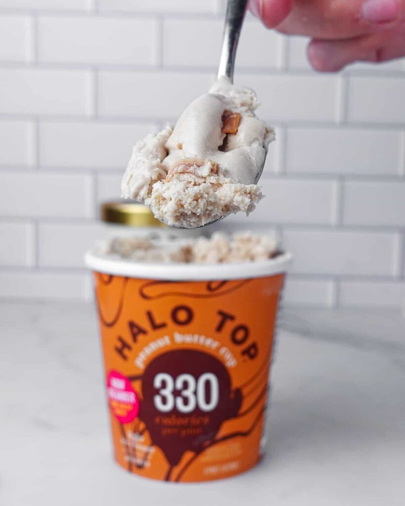 Halo top on spoon